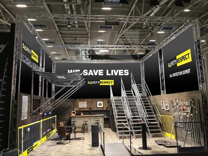 Vivatec and SafetyRespect-exhibition stand Bauma